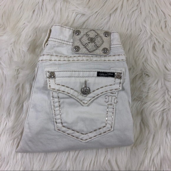 Miss Me Denim - Miss Me Ivory Boot Cut Jeans Size 29
